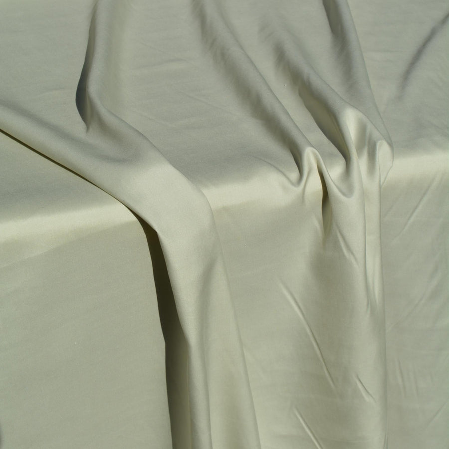 Summer Silk Broadcloth Fabric | Light Green Pure Silk, Lightweight | Sewing Fabric, Dressmaking & Couture | By the Yard