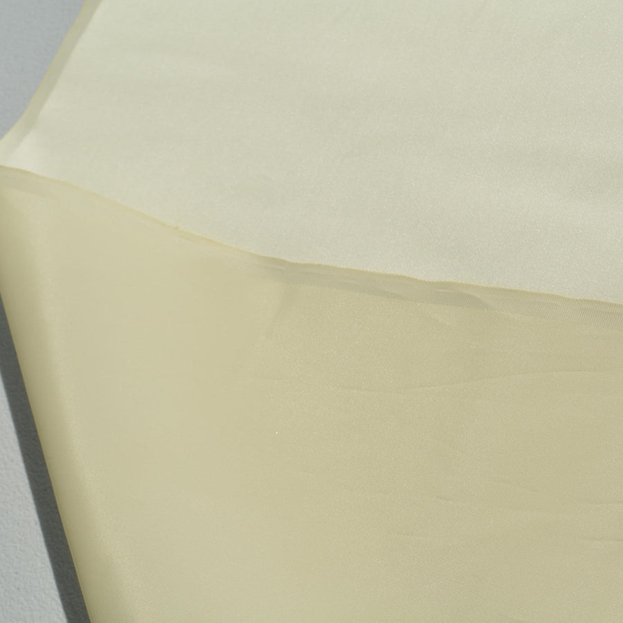 White Duchess Satin Fabric | Designer Deadstock | By the Yard