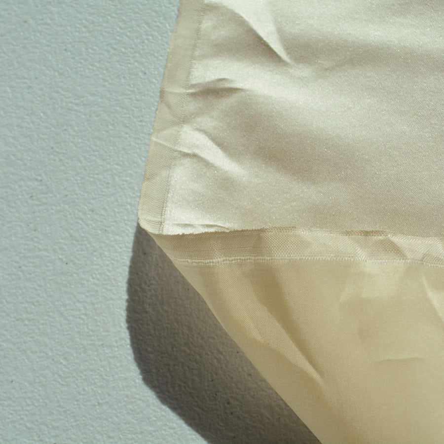 100% Silk Duchess Satin Fabric Ivory Bridal Heavyweight 45.5 Inch Usable | By the Yard