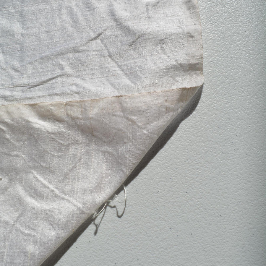 Silk Dupioni Fabric White 46" Wide Luxury Fabric | By the Yard