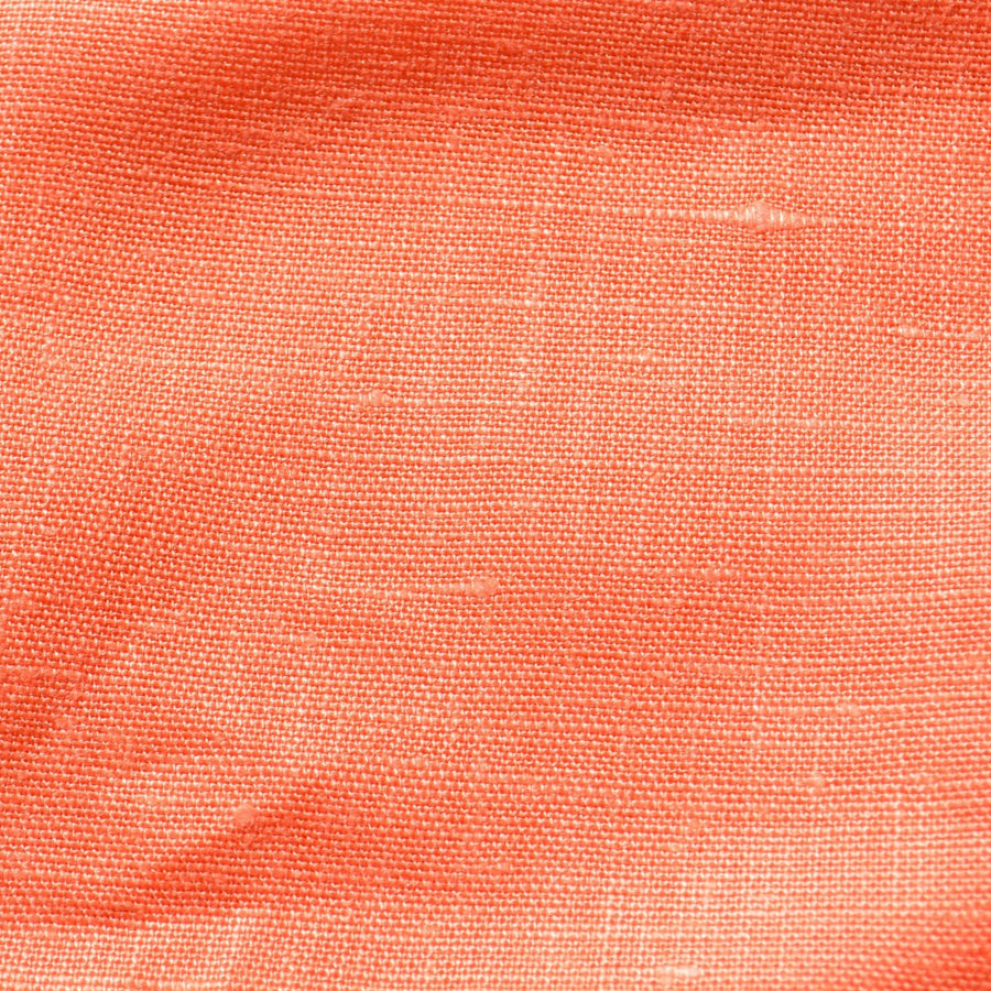 100% Linen Fabric Bright coral 60" Wide Dressmaking Tailoring | By the Yard