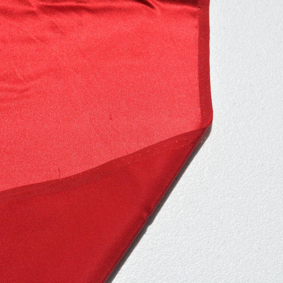 Pure Silk Charmeuse Fabric | Red Designer Deadstock | Dresses, Skirts, Blouses | By the Yard