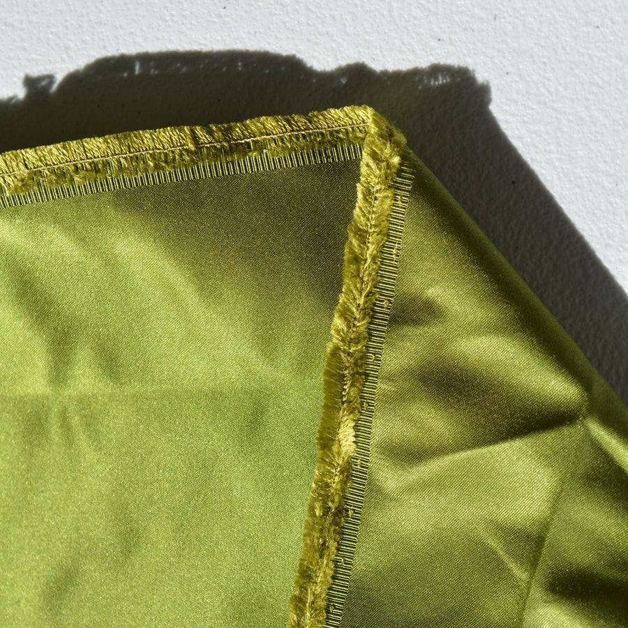 100% Silk Duchess Satin Fabric Green Duchess satin 55" Wide Luxury Fabric | By the Yard