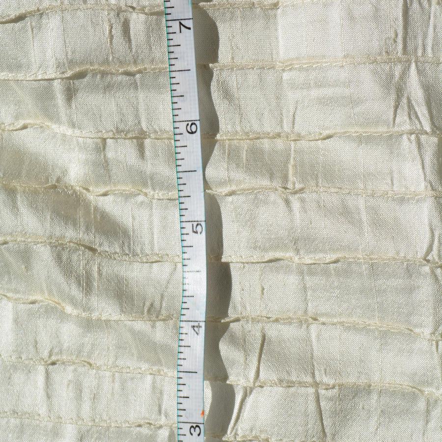 Silk Dupioni Fabric White 44" Wide Luxury Fabric | By the Yard