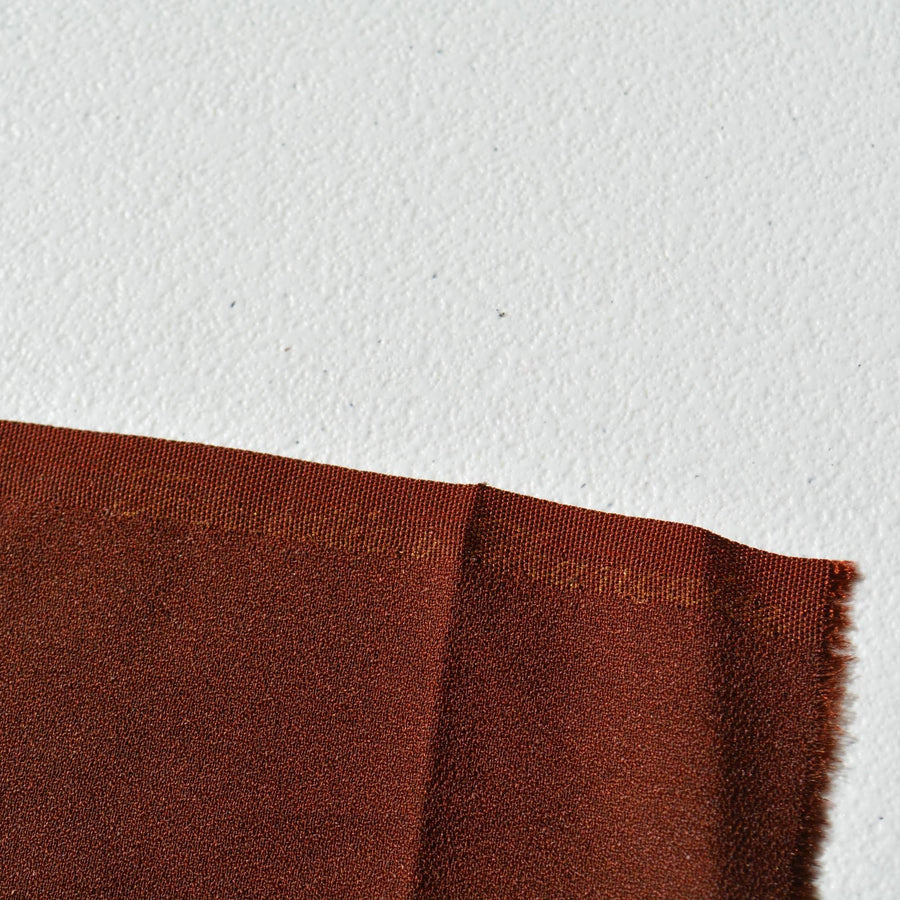 French Silk Satin Fabric Brown 35" Wide Luxury Fabric | By the Yard
