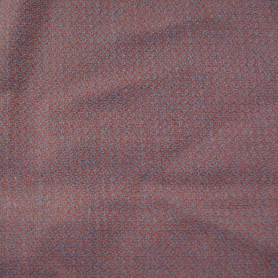 Luxury Wool Blend | Wool Cashmere Coating | Navy and brown | Designer Fabric Yardage |By the Yard