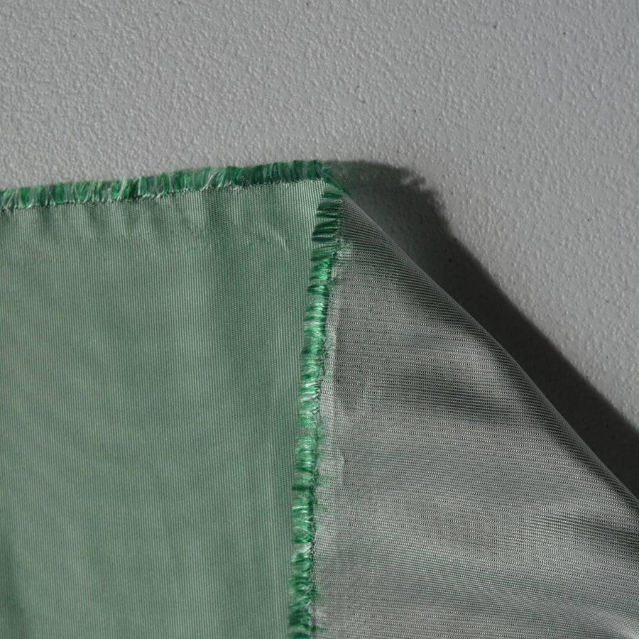 Heavyweight Silk Faille Fabric | Light Green | 100% Silk Faille | By the Yard