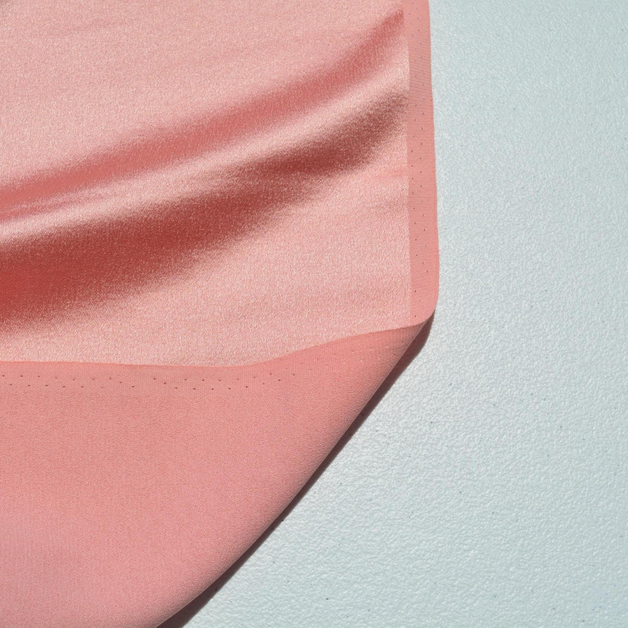 Crepe Back Satin Fabric | Pink Designer Deadstock | Dresses, Blouses, Special Occasion | By the Yard