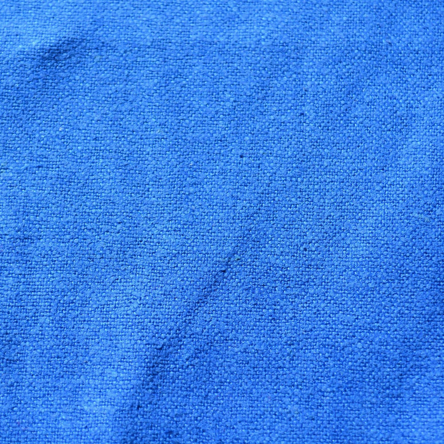 Raw Silk Noil Fabric Royal blue 37" Wide Luxury Fabric | By the Yard