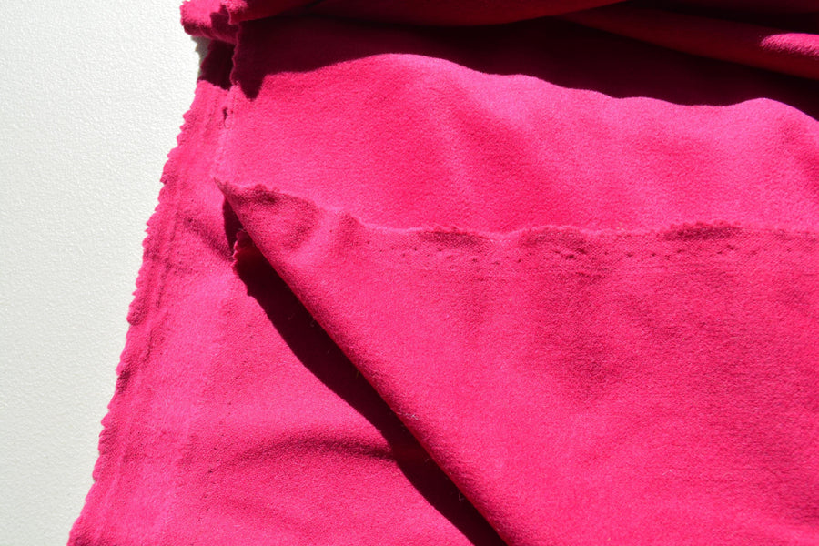 Designer Pink brushed | 100% wool | Brushed Wool | Designer Deadstock |By the Yard