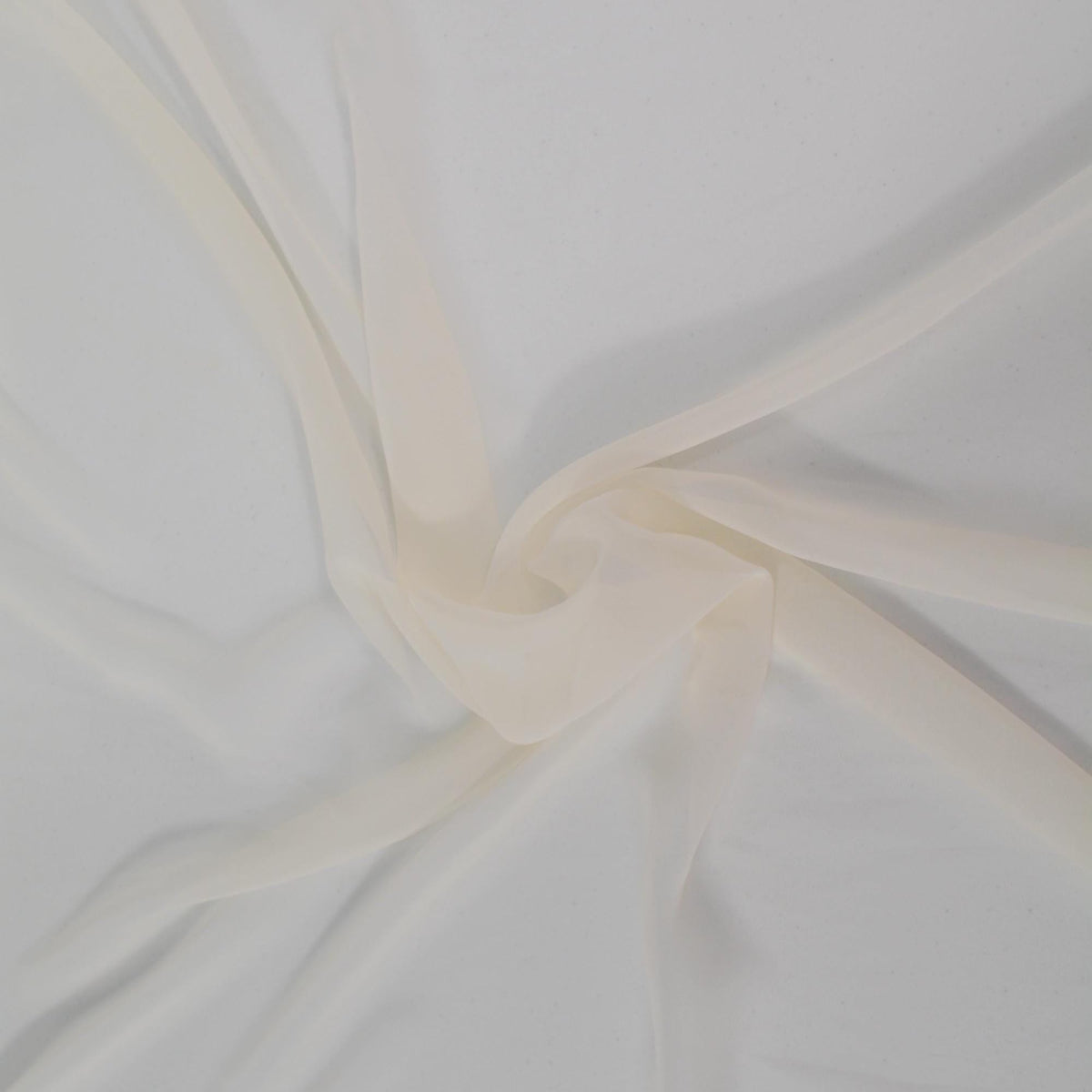 Off White Poly Chiffon Lace with Cutouts 60 Inch Wide | By the Yard