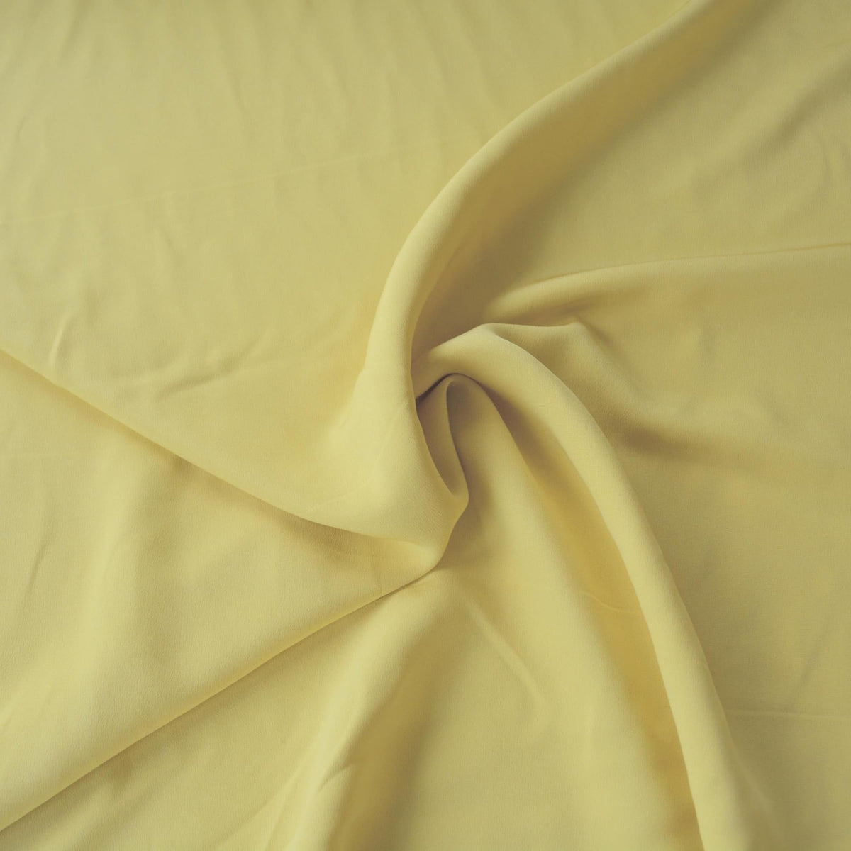 Italian Lightweight Wool Crepe Fabric Yellow 53.5" Pure Wool | By the Yard