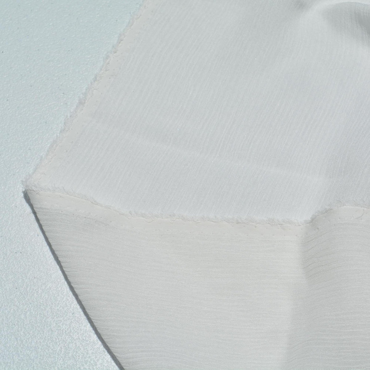 100% Silk Crinkle Chiffon Double Faced 8 Momme Sheer Fabric | By the Yard