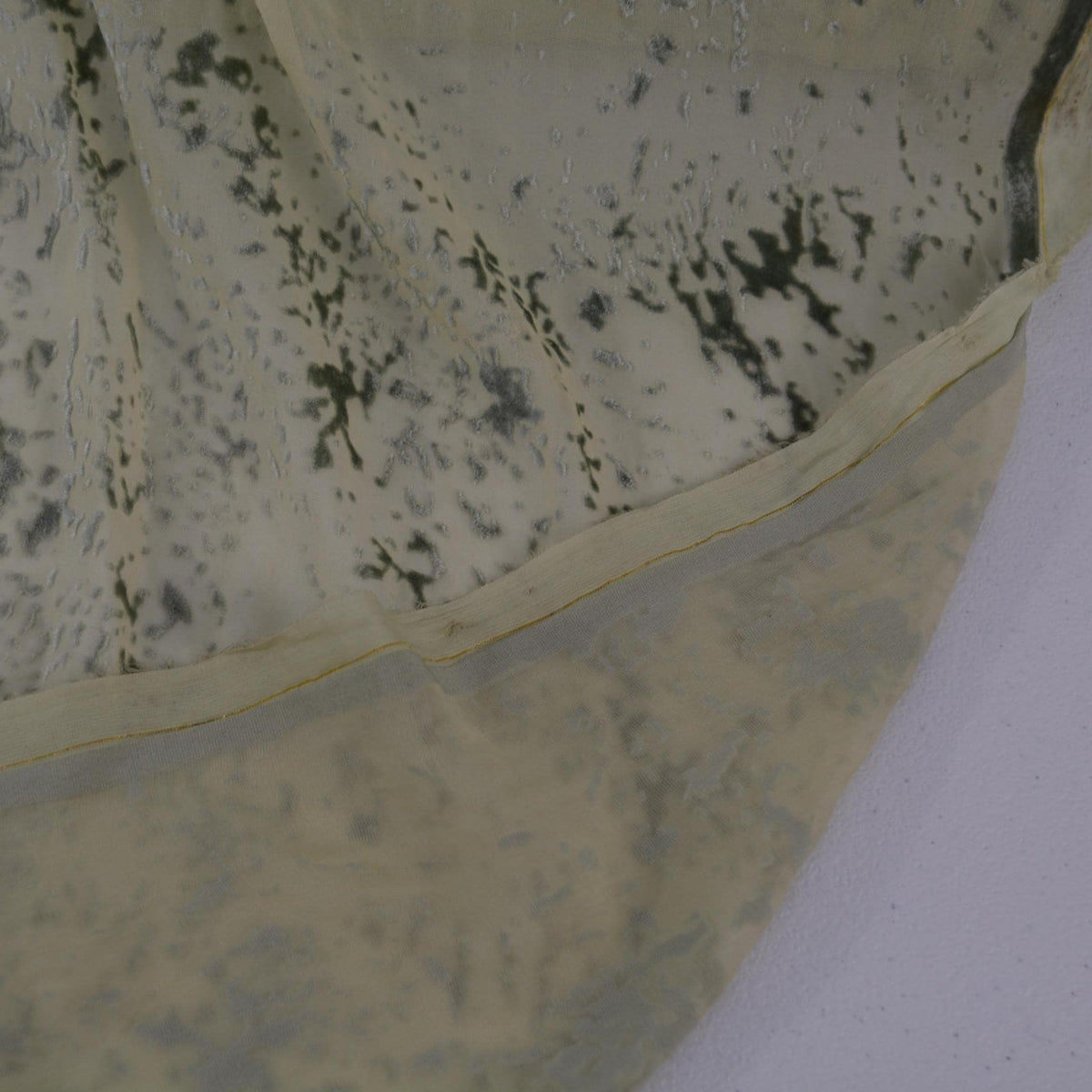 Italian Silk Chiffon Sheer Burnout Velvet | Made in Italy Designer Deadstock Fabric | By the Yard