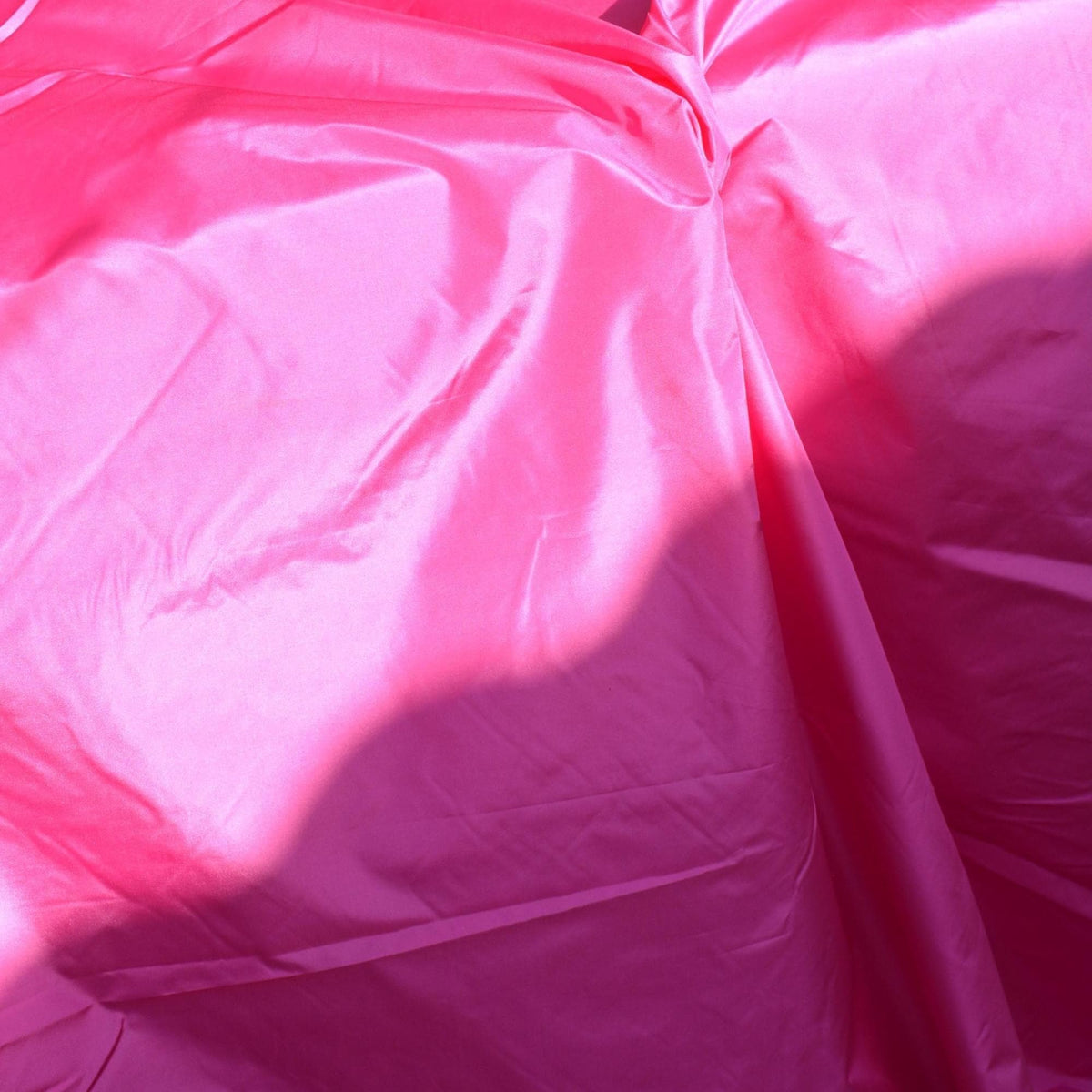 European Silk Taffeta Fabric by the Yard | 100% Silk, 48" Wide | Iridescent Dupioni-Style Fabric for Dresses, Gowns & Dé