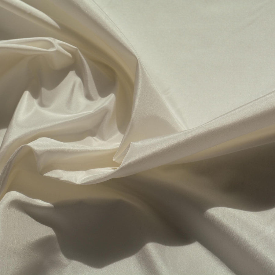 Silk Taffeta Fabric White Lightweight Crisp 47.5 Inch Wide | By the Yard