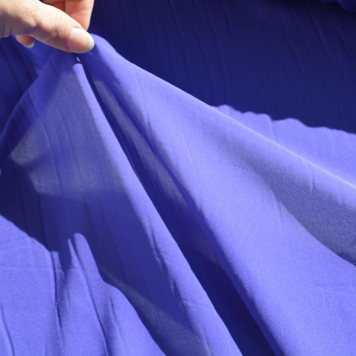 Silk Georgette Fabric | Purple | Luxury Designer Textile |By the Yard