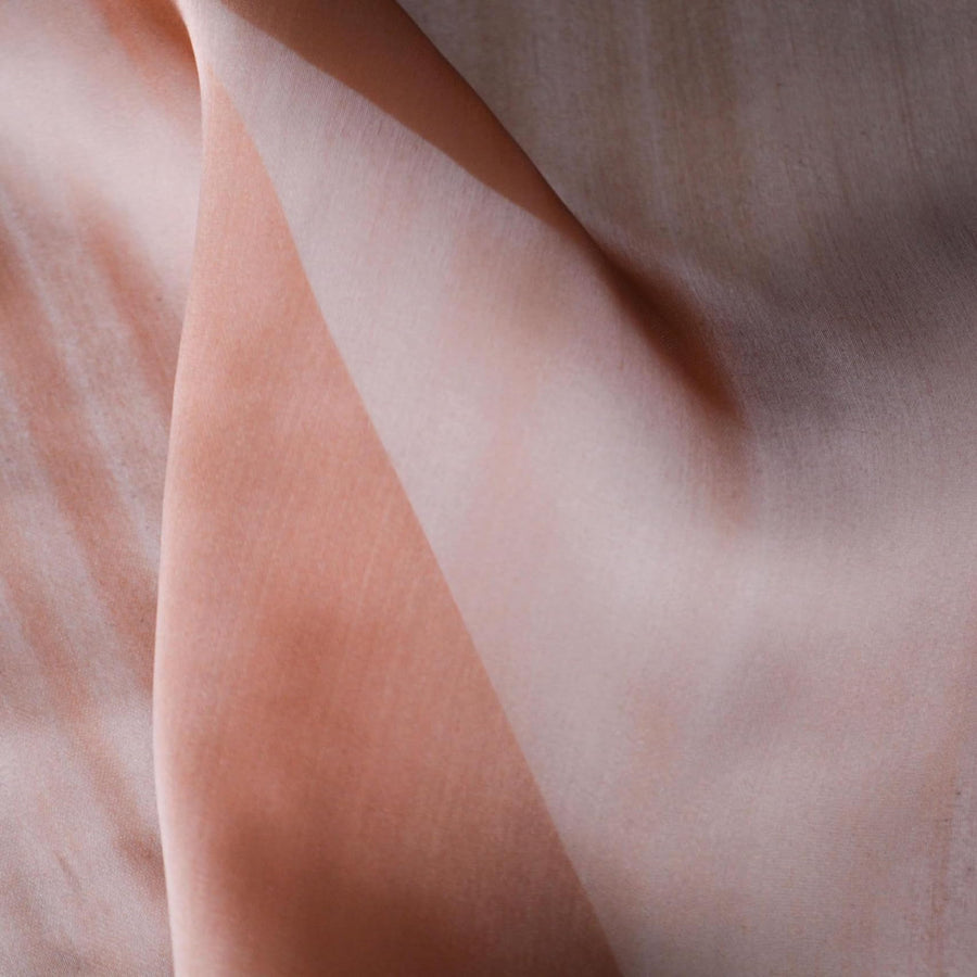 European 100% Silk Copper Satin Face Silk Organza 8 Momme 57" Width | By the Yard