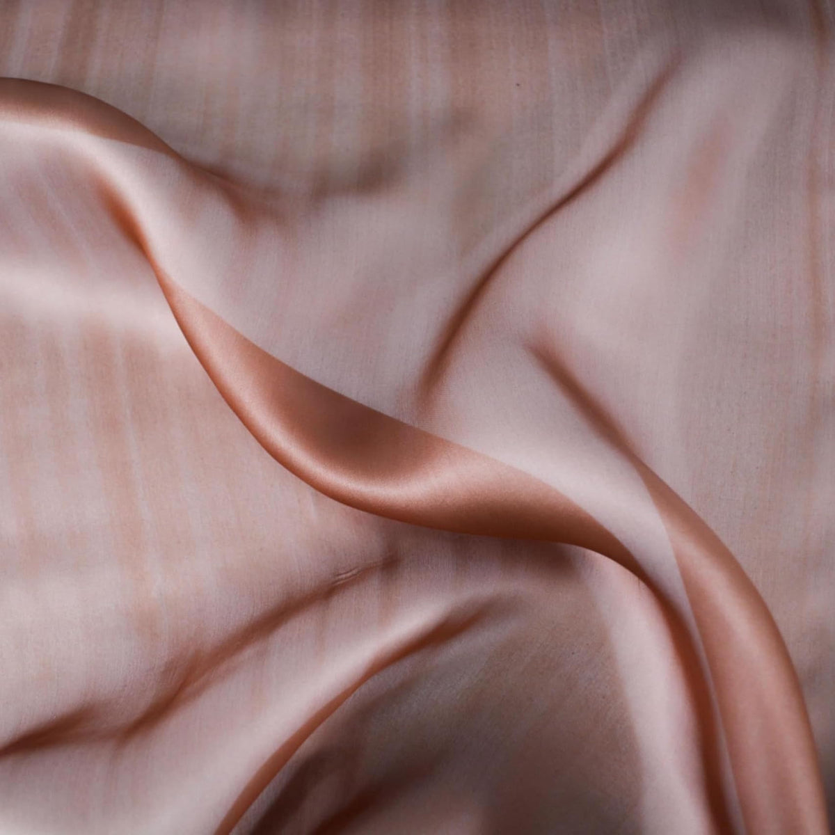 European 100% Silk Copper Satin Face Silk Organza 8 Momme 57" Width | By the Yard