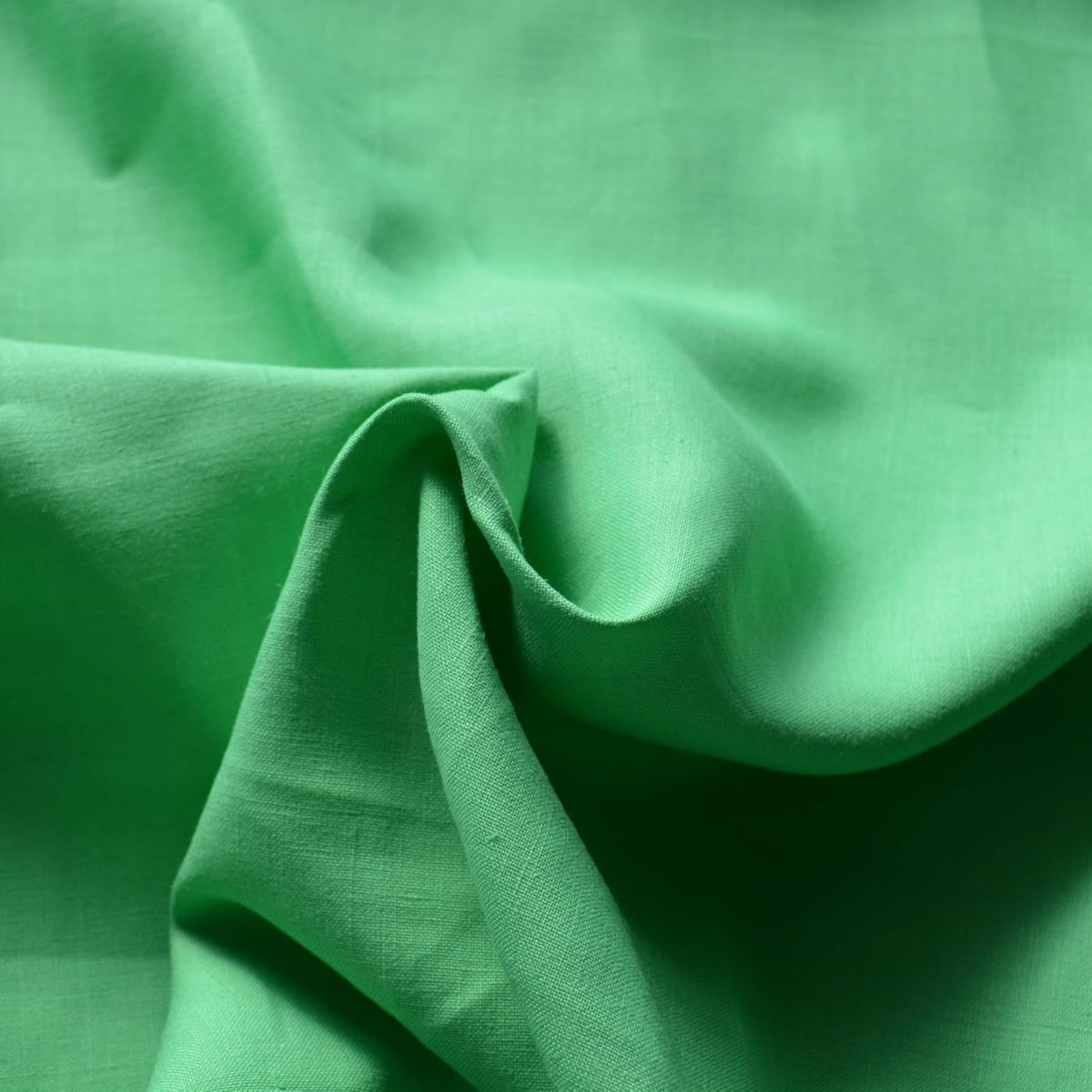 100% Linen Fabric Bright green 61" Wide Dressmaking Tailoring | By the Yard