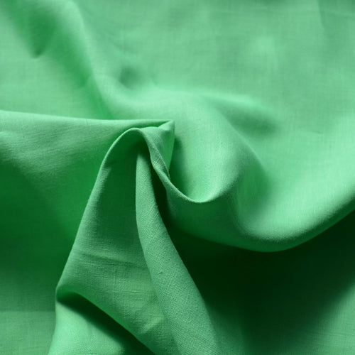 100% Linen Fabric Bright green 61" Wide Dressmaking Tailoring | By the Yard