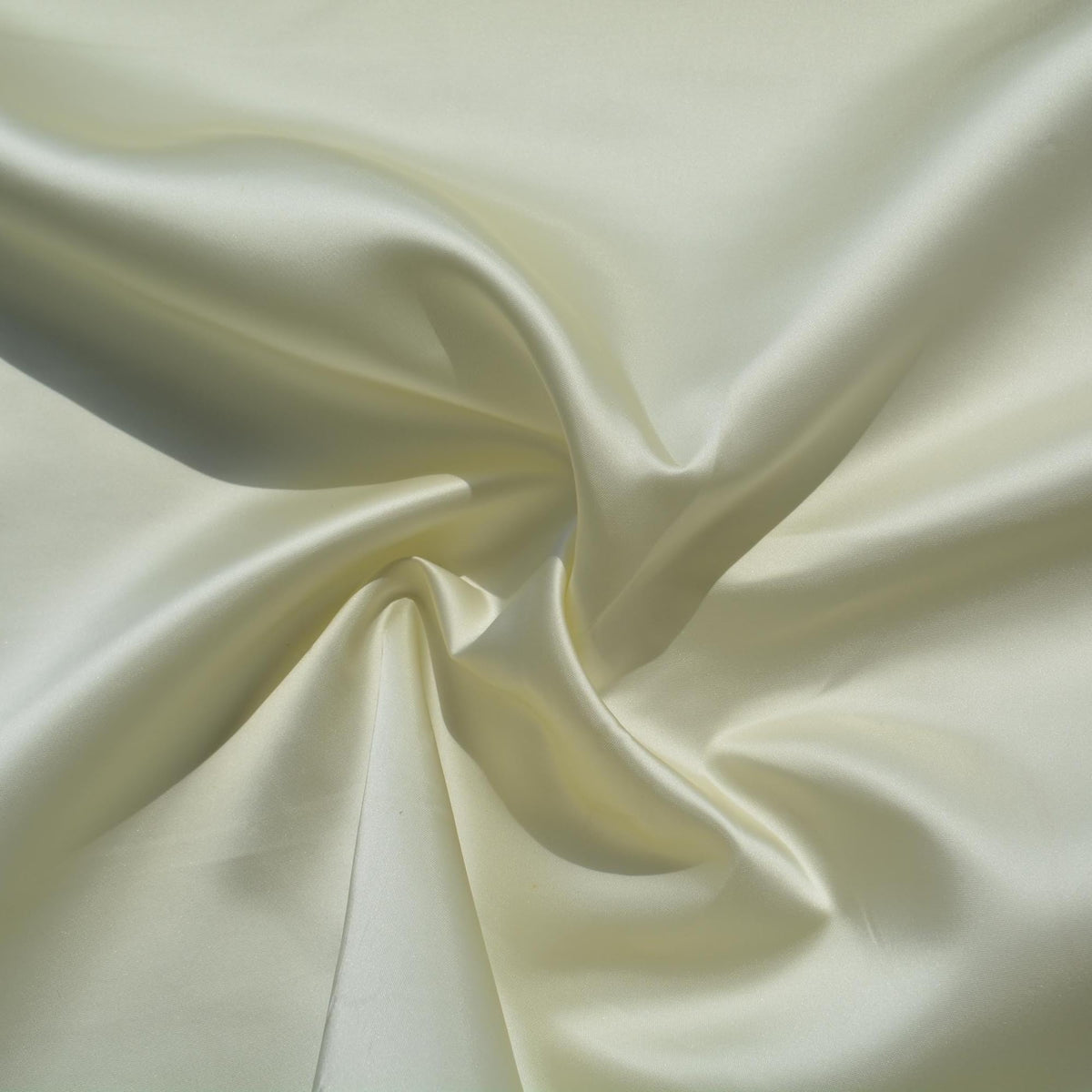 Ivory Duchess Satin Fabric | Designer Deadstock | By the Yard