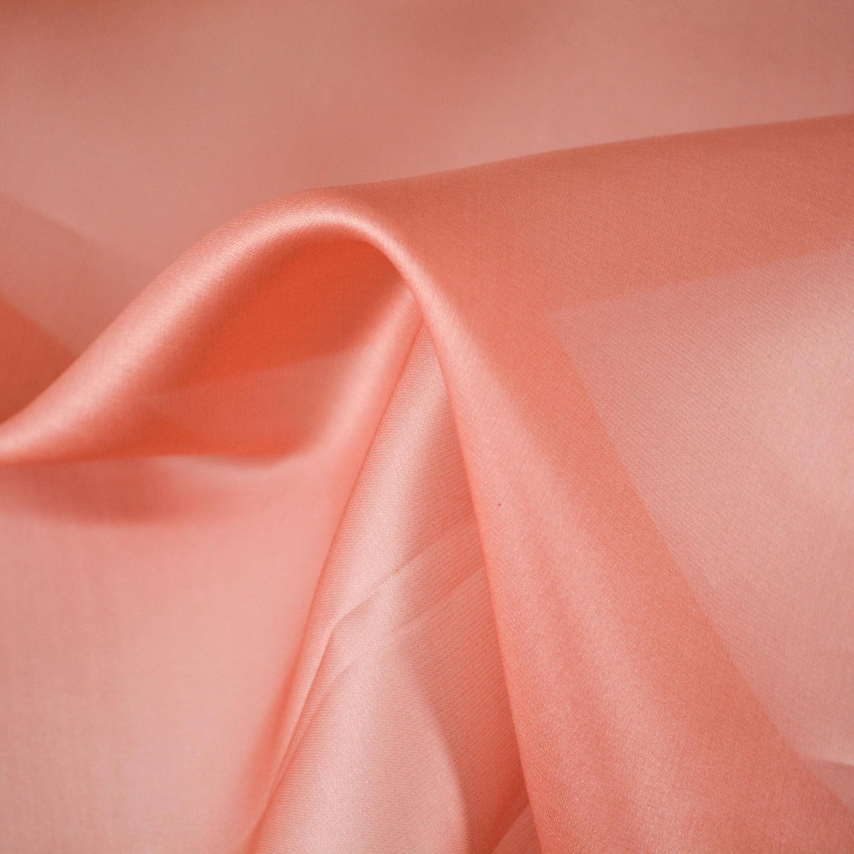 European Pure Silk Mauve Satin Face Silk Organza 12 Momme Korean Woven 55.5 Inch Wide | By the Yard
