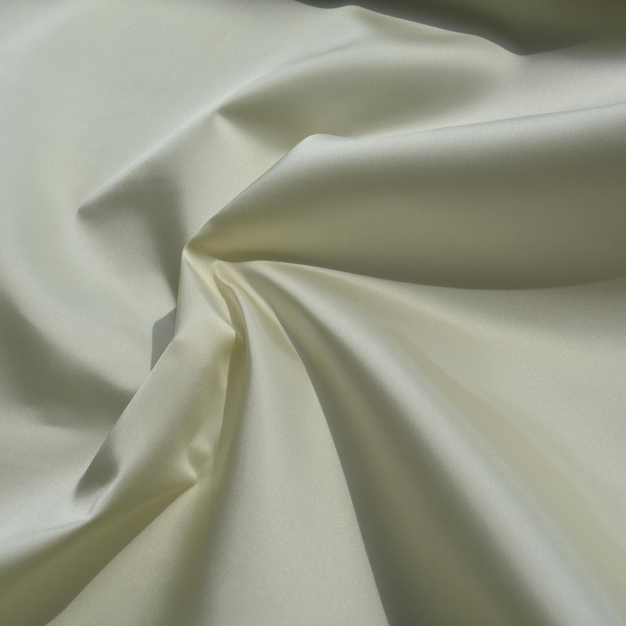 White Duchess Satin Fabric | Designer Deadstock | By the Yard