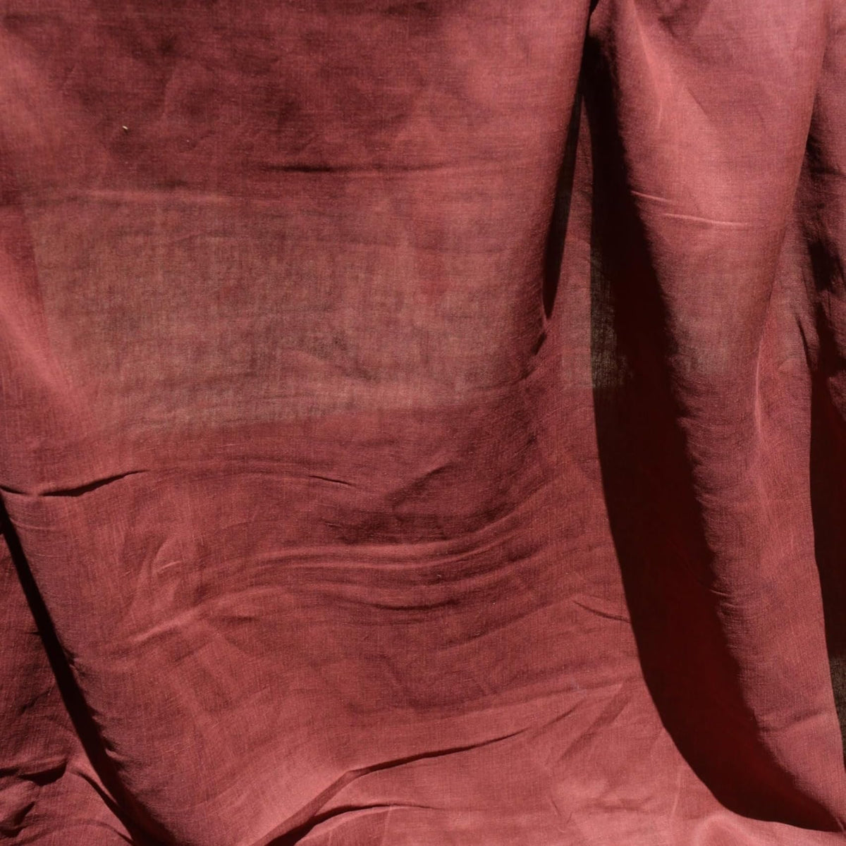 Terracotta Brown Linen Fabric | 100% Midweight Linen Solid Weave 62" Wide | Linen Yardage for Clothing, Summer Dresses, 