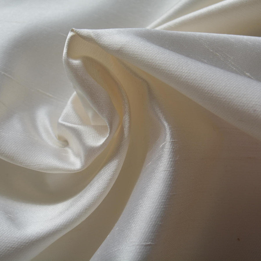 Silk Dupioni Fabric Ivory 59" Wide Luxury Fabric | By the Yard