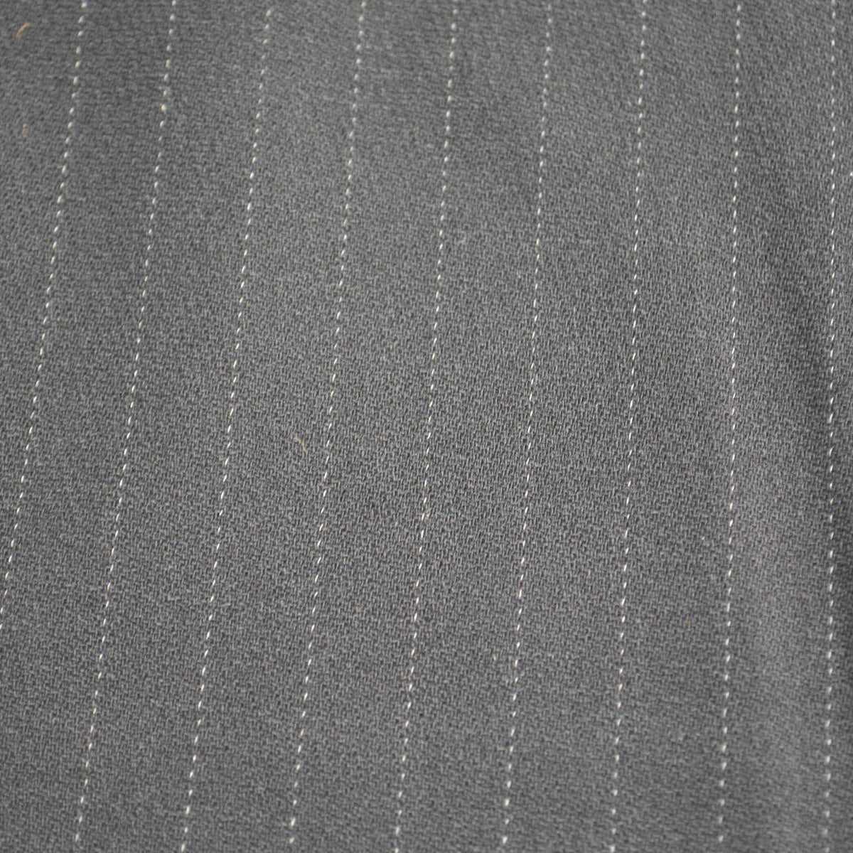 Italian Striped Wool Crepe Fabric | Black with white stripes | Designer Fabric Yardage |By the Yard