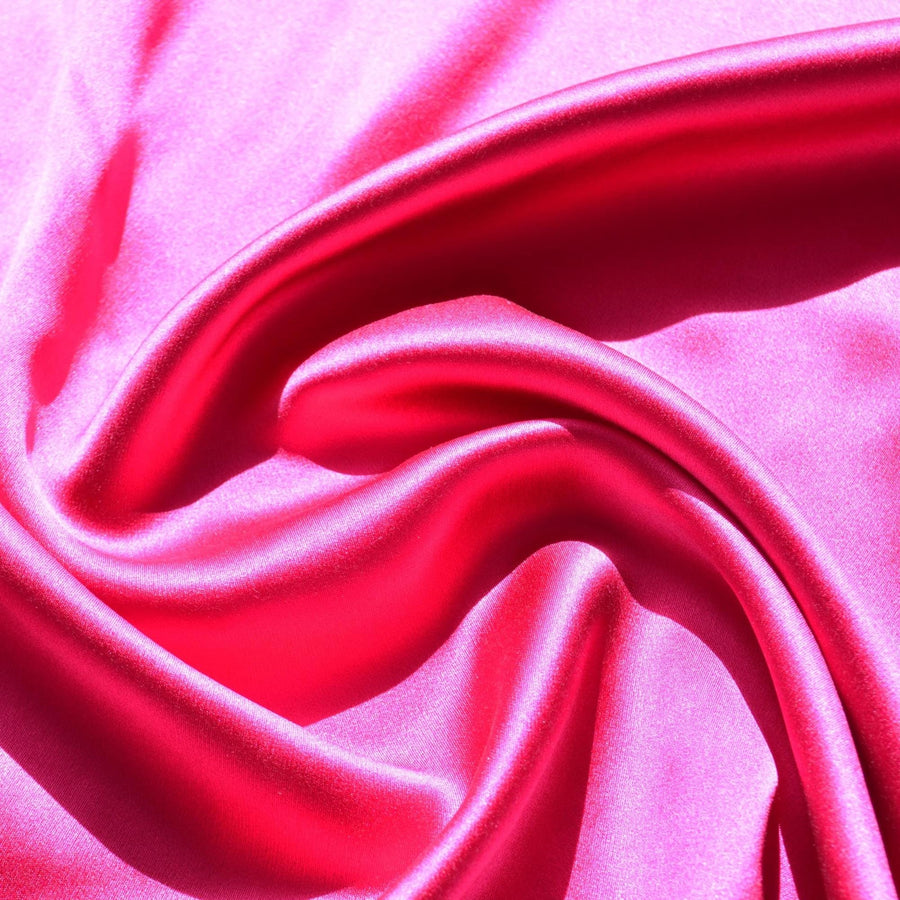 Silk Satin Fabric Magenta 46" Wide Luxury Fabric | By the Yard