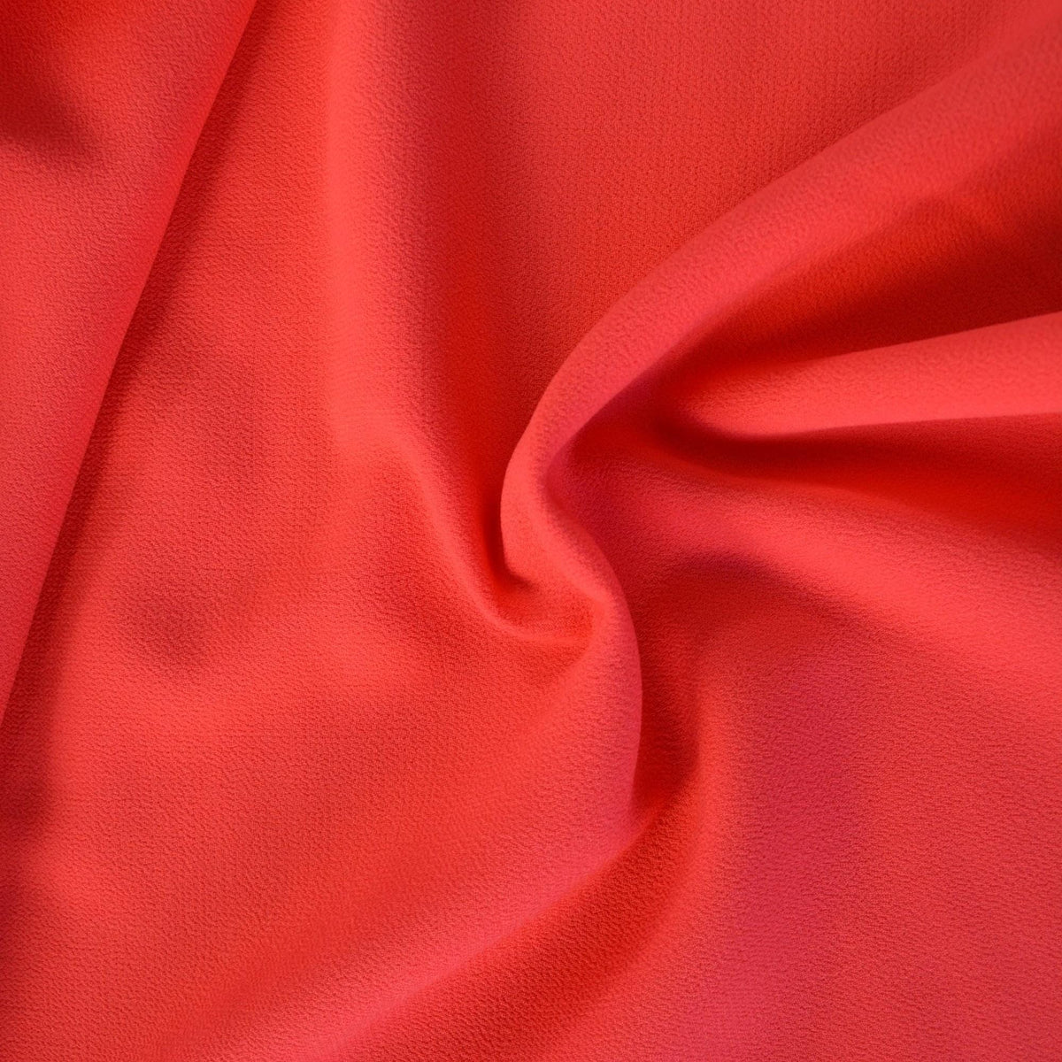 Bright Pink Wool Crepe Fabric | Mid / Heavyweight Designer Deadstock Dress and Suiting Textile | By the Yard