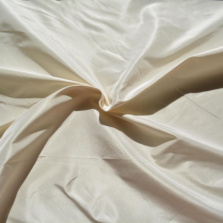 Silk Taffeta Fabric White 59" Wide Luxury Fabric | By the Yard