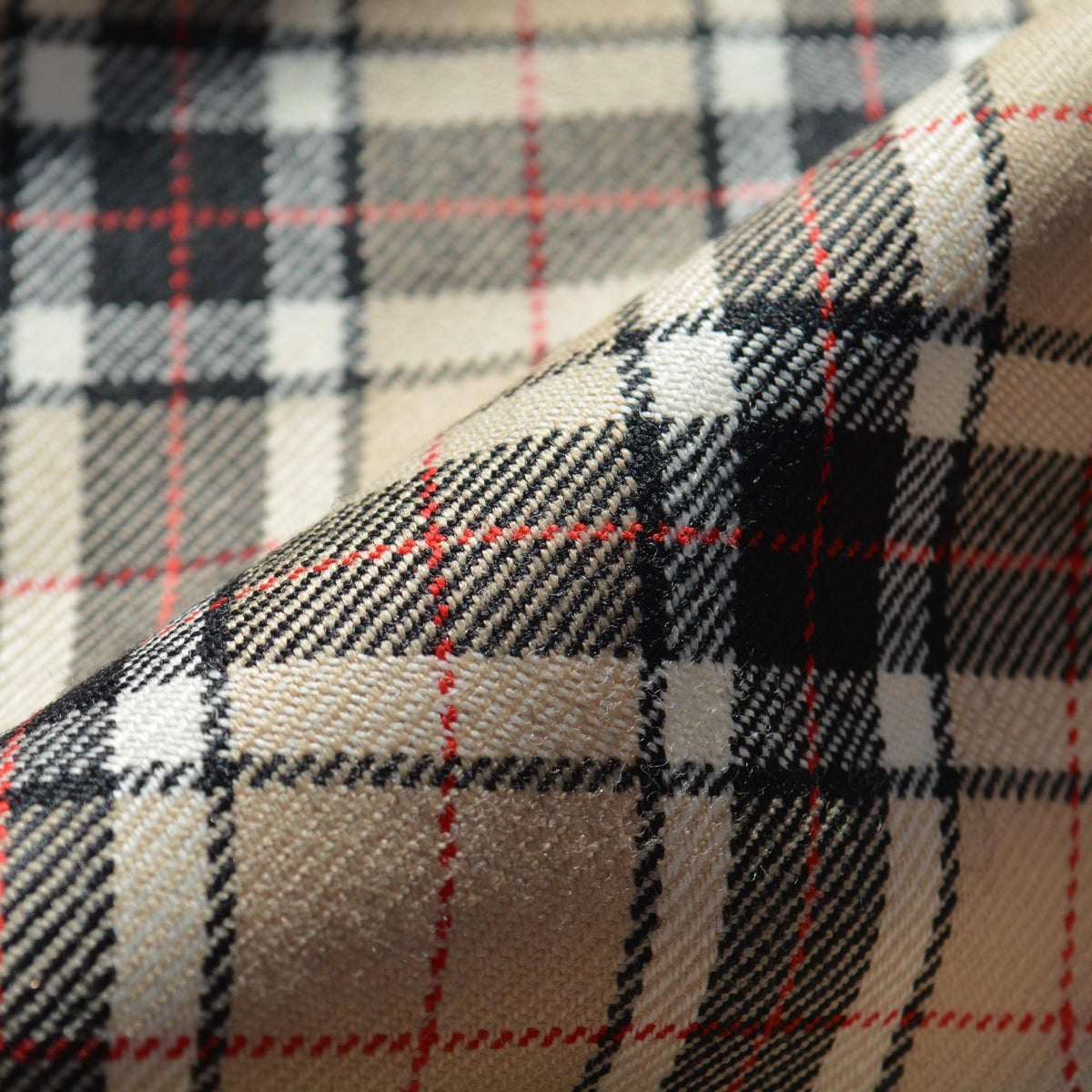 Lightweight Wool Tartan Fabric | 100% Designer Wool, 62" Wide | Luxury Suiting, Jackets, Coats, Apparel Fabric