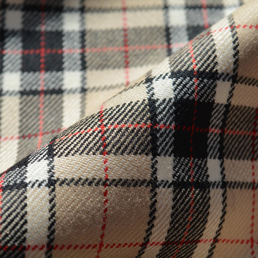 Lightweight Wool Tartan Fabric | 100% Designer Wool, 62" Wide | Luxury Suiting, Jackets, Coats, Apparel Fabric