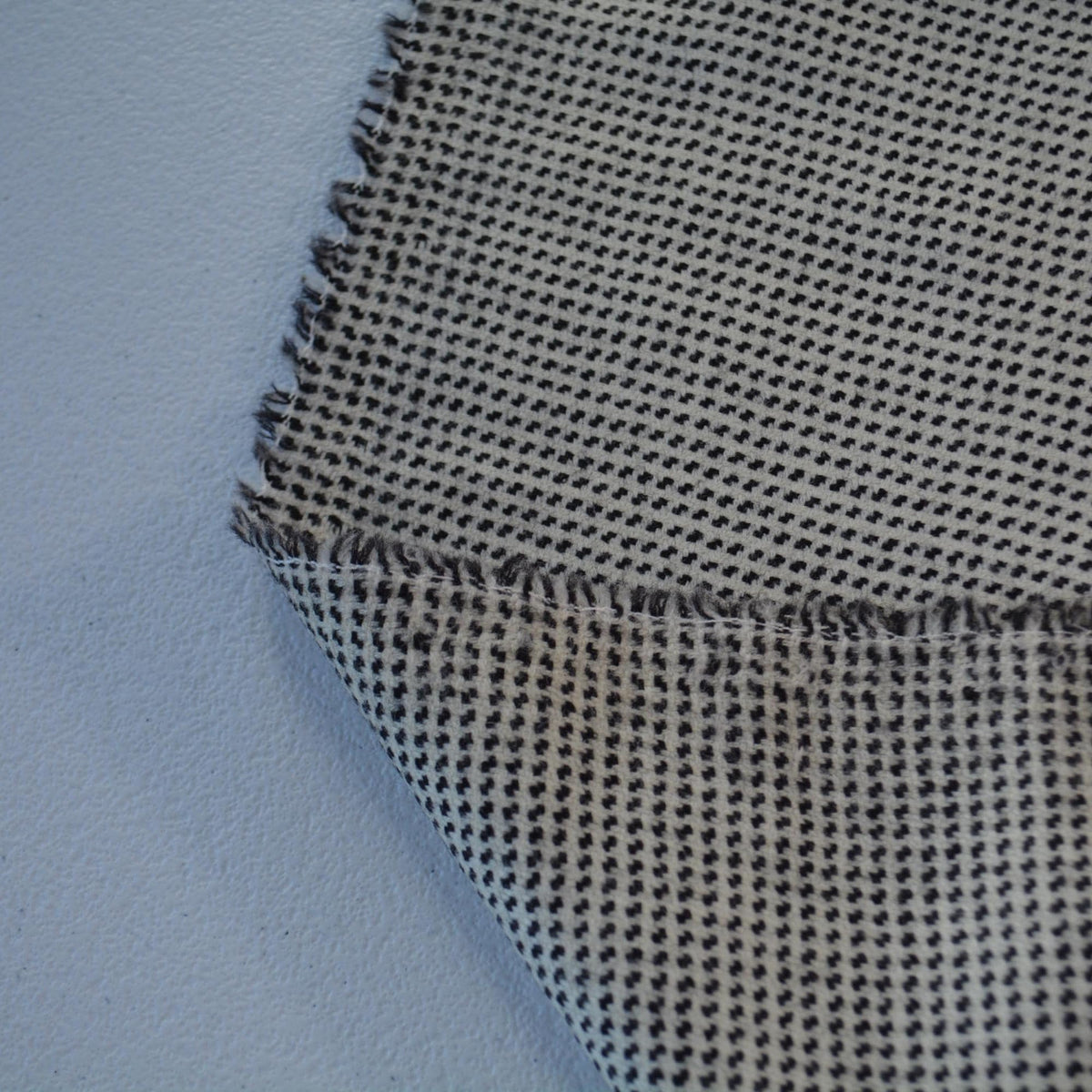 European Pure Wool Tweed | Black and white Coating, Upholstery | Vintage Deadstock Designer Fabric Yardage |By the Yard