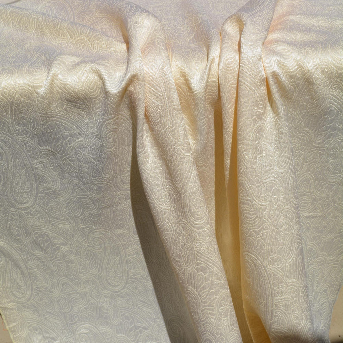 Silk Wool Brocade Fabric | Upholstery Fabric & Home Decor Textile | Curtain, Drapery, Pillow | By the Yard