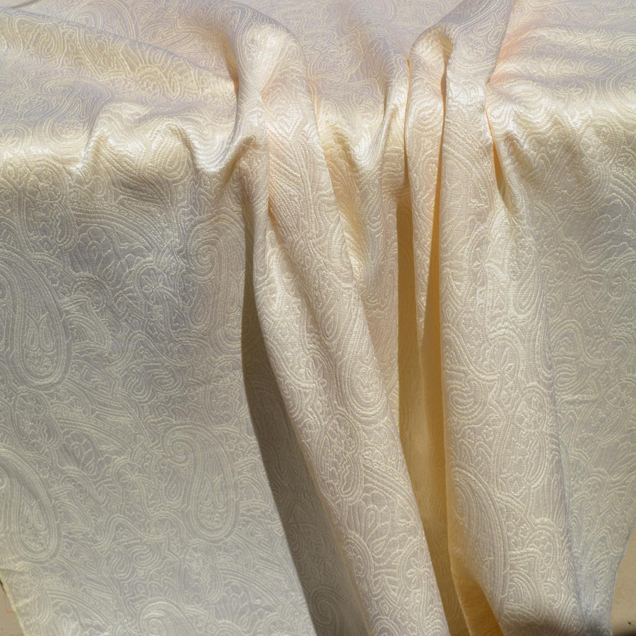 Silk Wool Brocade Fabric | Upholstery Fabric & Home Decor Textile | Curtain, Drapery, Pillow | By the Yard