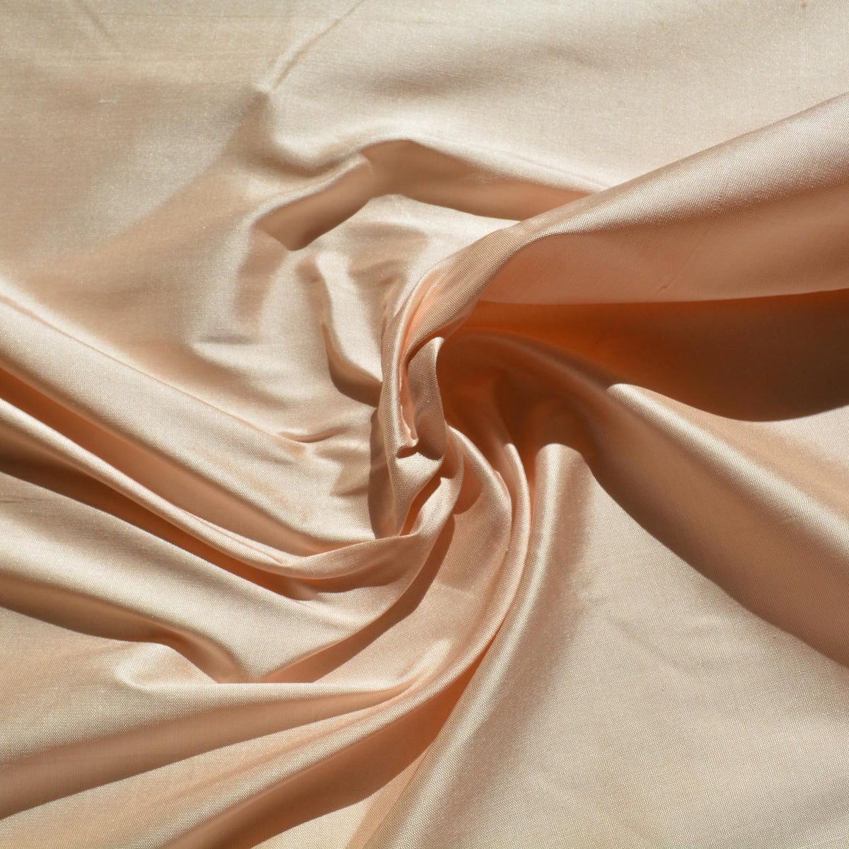 Silk Taffeta Fabric Light peach / gray Two-tone 48" Wide Luxury Fabric | By the Yard