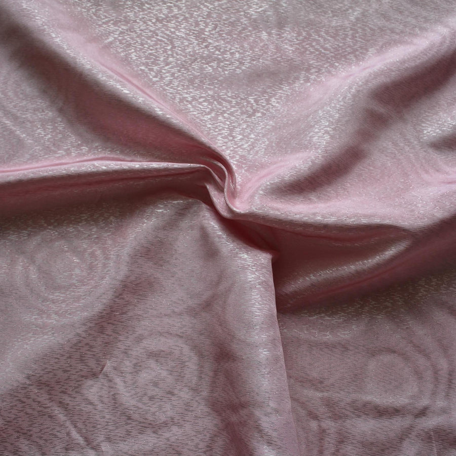 Light Pink Silk Moiré Taffeta Fabric | Watered Silk Taffeta | By the Yard