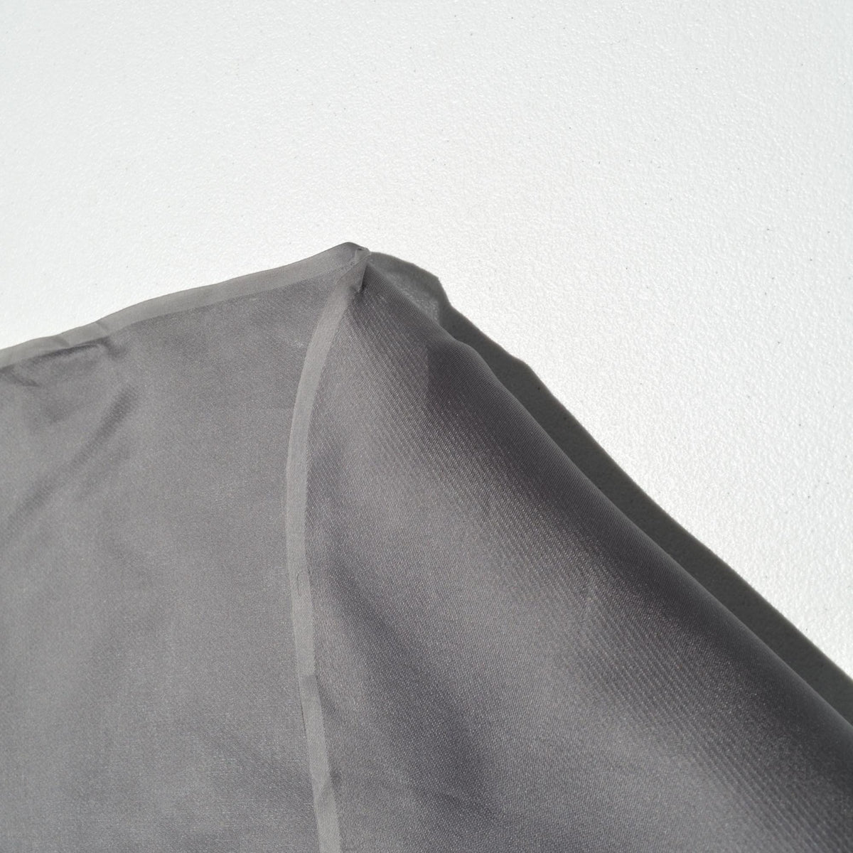 Pure Silk Gazar Fabric | Gray Designer Deadstock | Dresses, Skirts, Bridal, Couture | By the Yard