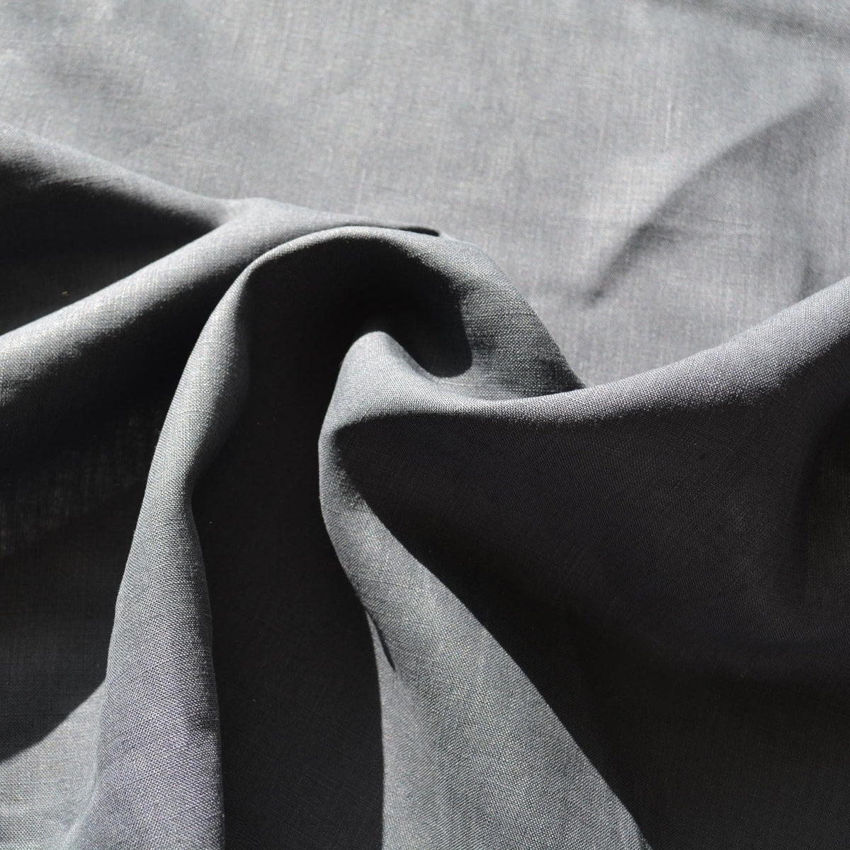 100% Linen Fabric Black 61" Wide Dressmaking Tailoring | By the Yard