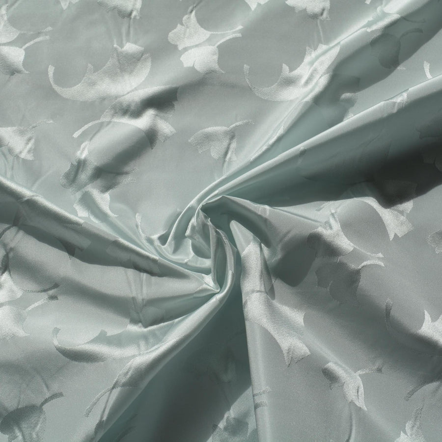 100% Silk Jacquard Fabric | Silk Light blue 36" Wide Luxury Fabric | By the Yard
