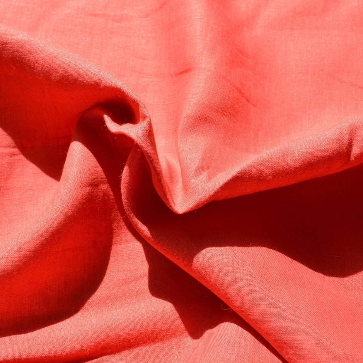 100% Linen Fabric Clay red 59" Wide Dressmaking Tailoring | By the Yard