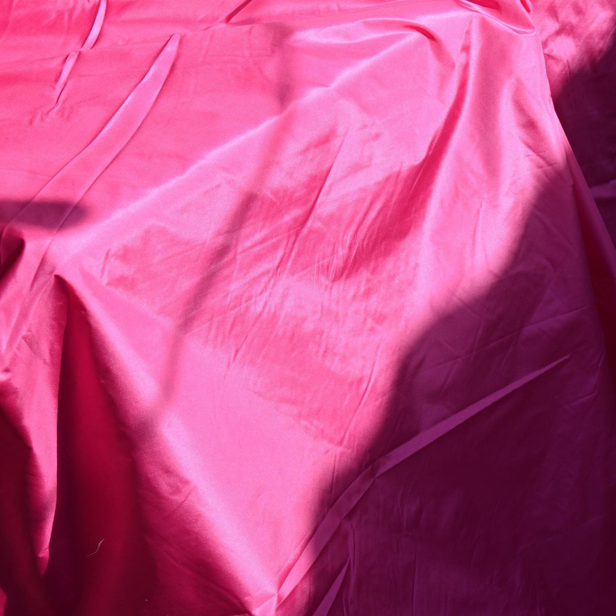 European Silk Taffeta Fabric by the Yard | 100% Silk, 48" Wide | Iridescent Dupioni-Style Fabric for Dresses, Gowns & Dé