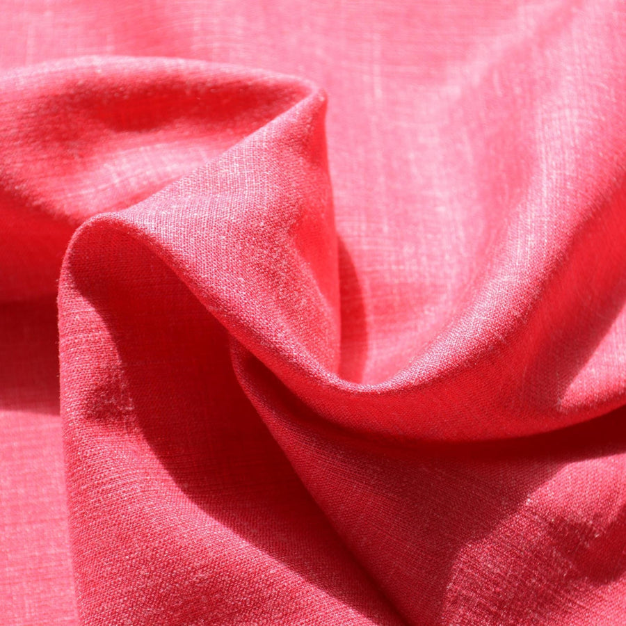 Italian Silk Linen Fabric | Pink 61" Wide Dressmaking Tailoring | By the Yard