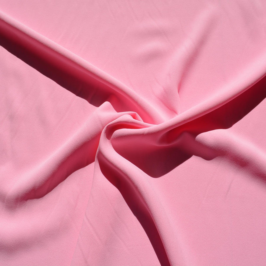 Italian Silk Stretch Crepe Fabric | Light pink | Designer Yardage |By the Yard