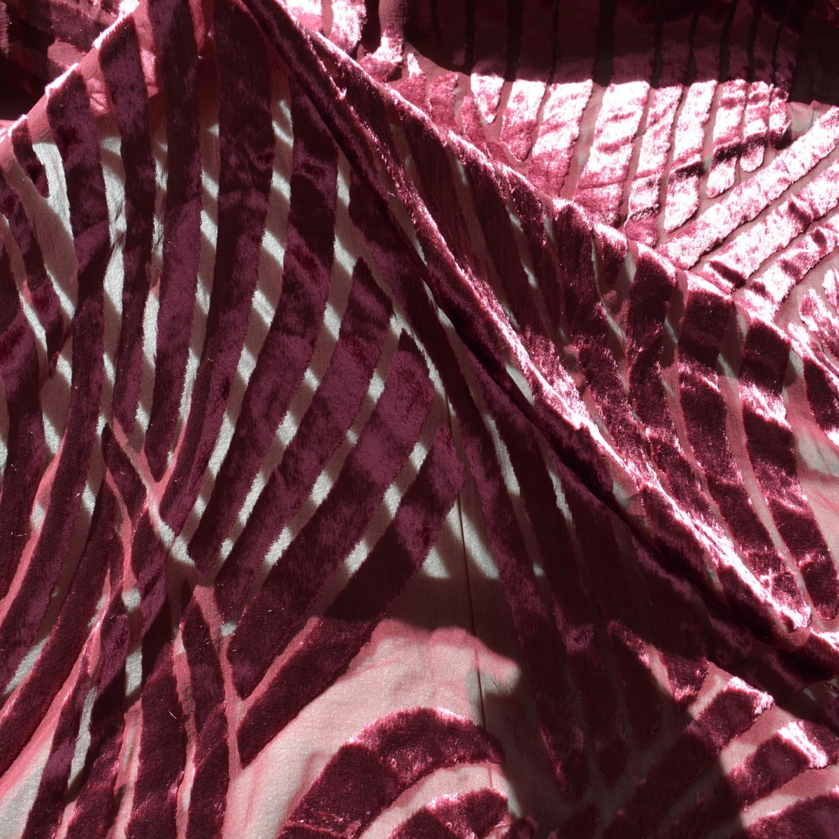 Purple | 100% silk | Velvet Burnout | Designer Deadstock | Velvet |By the Yard
