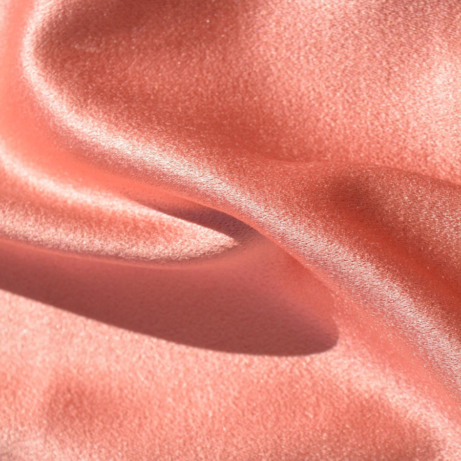 100% Silk Satin Fabric | Pink | Luxury Silk Yardage |By the Yard